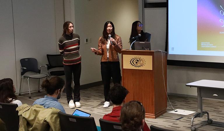 Students present start-up business model